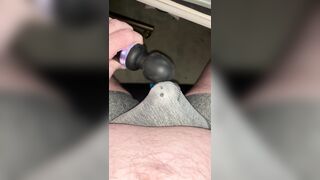 Precum in boxer boxers before using Domi to jizz