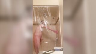 Bathroom jerk off
