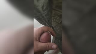 Bathroom hasty jizz