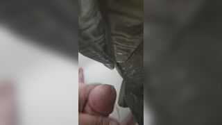 Bathroom hasty jizz