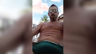 HEFTY FULL SALUTE IN GREEN BIKINI