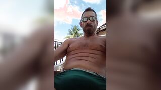 HEFTY FULL SALUTE IN GREEN BIKINI