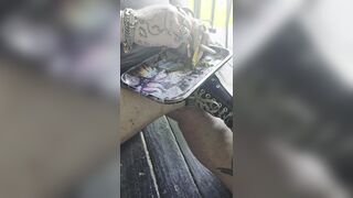 Piggy messing with Marijuana