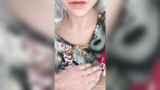 4k spunking on her fresh Top! Damn she is so red-hot!