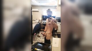 DANGLED stud flashes off his spear