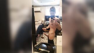 DANGLED stud flashes off his spear