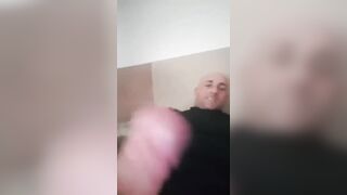 Witnessing porno and masturbating