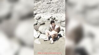 My HEFTY DICK EXHIBITION in the PUBLIC BEACH