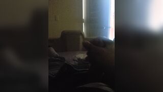 Fast hand-job in the Medical center Couch