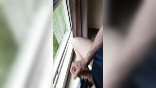 Fast masturbate after gym jizz shot
