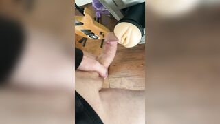 Ample milky in faux taut