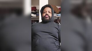 Bearded Hefty Wolf Hammers His Pipe Thru Pajama Trousers
