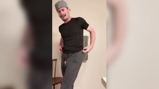 Man sausage Print Jizzes Everywhere In Grey Sweatpants Just For You Fabulous Chick