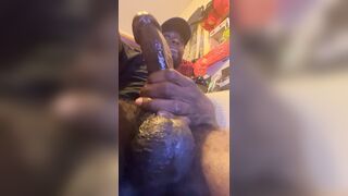 BIG BLACK COCK smacking