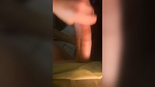 First-timer Wanking Ample Hard-on and Bellowing Leads to Ginormous Cum-shot