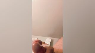 Tugging it to meaty pop-shot