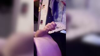 Masturbating on some tramps sofa