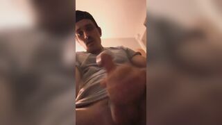 Wanking off with stiffy ring