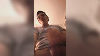 Wanking off with stiffy ring