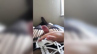 Femboy wrecks climax after gooning for hours