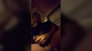 Homeless guy drains his shaft the excellent way