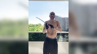 My sword have fun.