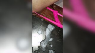 UNFAITHFUL TRANS COLLEGE GIRL BLOWS A LOAD IN CLASS UNDER HER MICROSKIRT, SUBMITTED, CLOSE UP