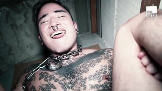 Restrained Yoshi Kawasaki Obeys Master Using Dildo In His Ass