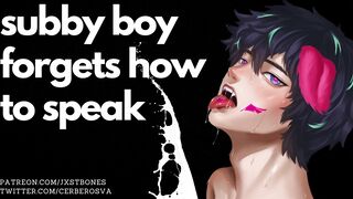 Stud whore groans like your dumb pet  NSFW ASMR and Masculine Screaming Audio