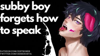 Stud whore groans like your dumb pet  NSFW ASMR and Masculine Screaming Audio