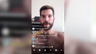 Tiktok streamer Jay Mason accidentally showcases fat manstick on live flow