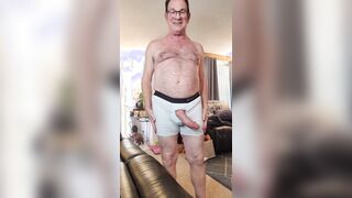 Older boy likes stroking off