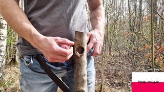 Grind man and fuckhole nailing in the woods