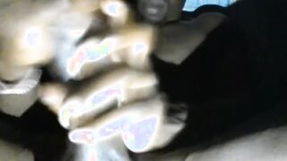 AFRICAN NUBILE DRAINING OFF AT NIGHT