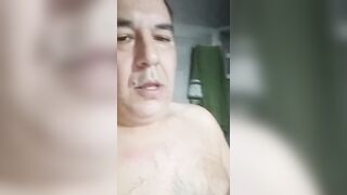 Calentón nocturno en el baño con streptease paja y corrida final PARTE two/two