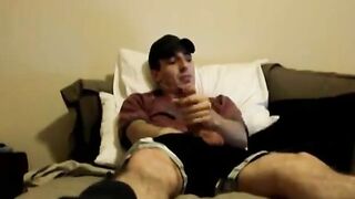 Elder flick of me stroking off in sofa