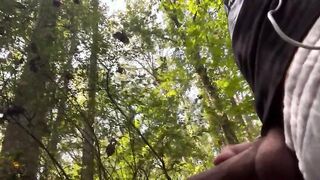Nutting mischievous in the forest