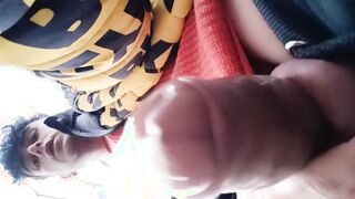 Cramming love glove with spunk - longer close up version