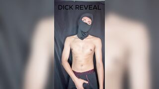 HOODED teenager demonstrates off his BWC