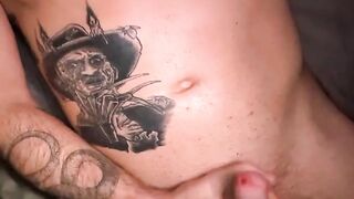 Uncircumcised Jayden Bellows and Spunks