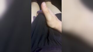 Lad masturbates off in pjs