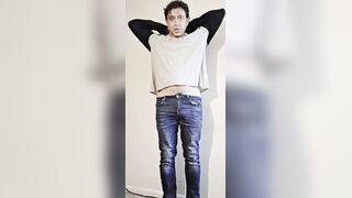 I enjoy to Attempt Undergarments but My Fuckpole is too Massive for It to Fit so I just took It off hehe!