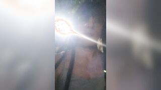 Femboy demonstrates in public
