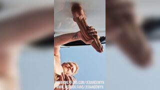 Jeb & Gwyn - Gwyn Takes ten Faux-cock Outdoors