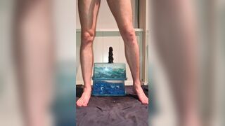 Red-hot Lad Luvs Railing His Fuck stick - Solo Masculine Assfuck
