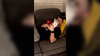 Nuzzling my str8 roomies musky briefs