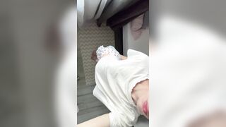 uber-cute teenie femboy taunting in pyjama
