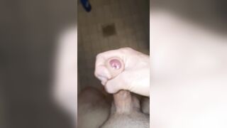 Tugging With Jizz shot six