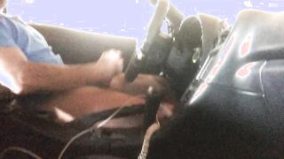 Milking off in my van