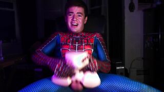 SCHOOL MAN CREAMS INTO PLASTIC CUNT B4 HALLOWEEN SOIREE